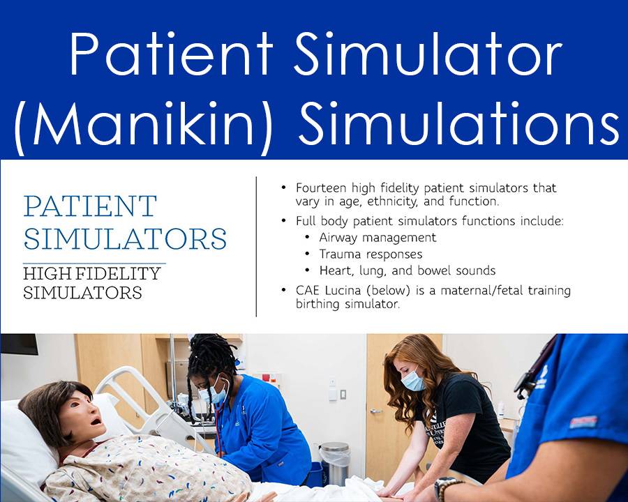 High Fidelity Patient Simulator (Manikin) Simulations